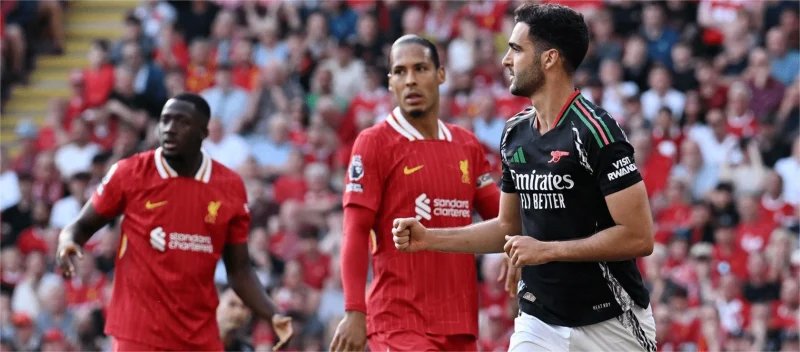 Ngoại hạng Anh – Martinelli ghi bàn giúp Arsenal hòa Liverpool 2-2