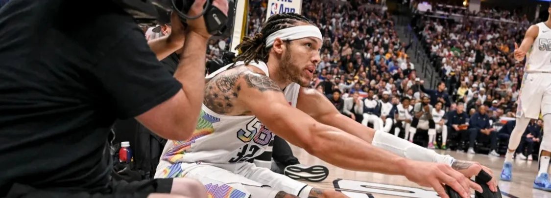 Tiền đạo Aaron Gordon của Nuggets đang bị nghi ngờ không thể tham gia Trận 7 do chấn thương gân kheo trái