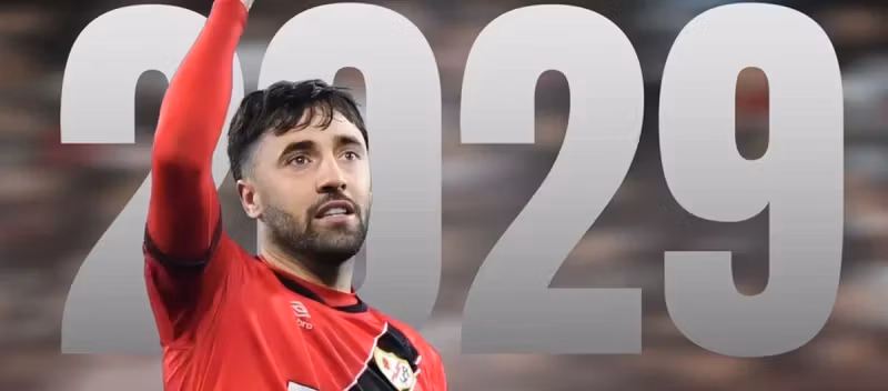 Rayo Vallecano completes contract extension with Spanish defensive midfielder Unai López..