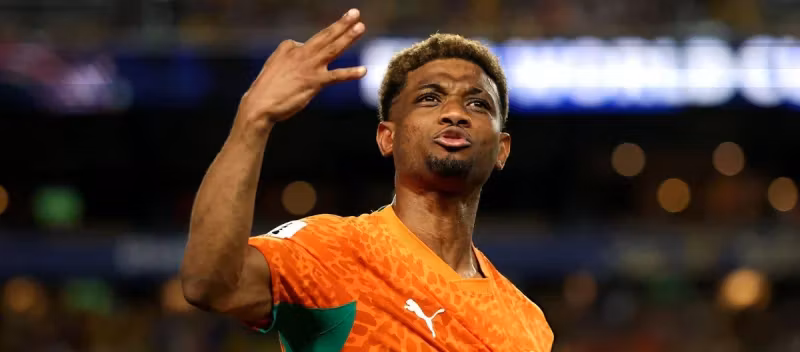 ◤FIFA World Cup in United States, Canada and Mexico◢ Amad Diallo scores as Côte d'Ivoire pulled off a shock late 1-0 victory over Ecuador..